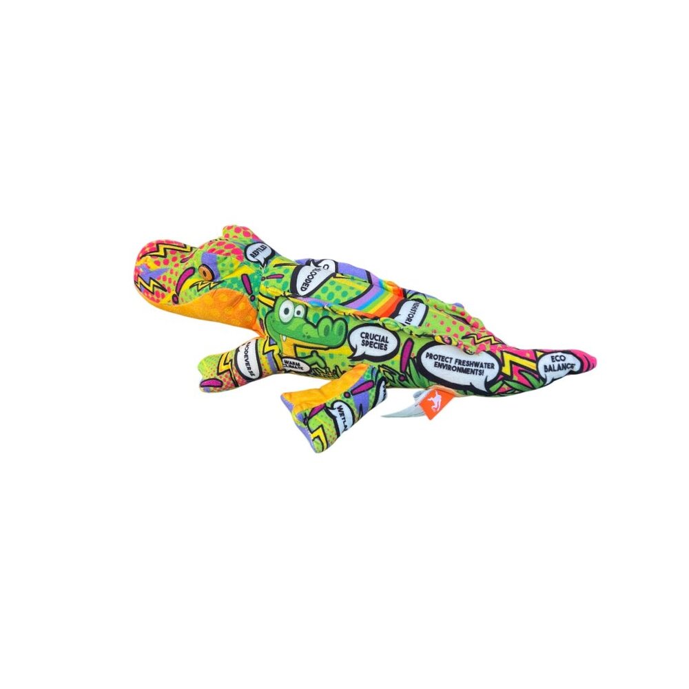 Wild Republic Alligator Message From Planet Plush Word Bubbles Colorful 16"